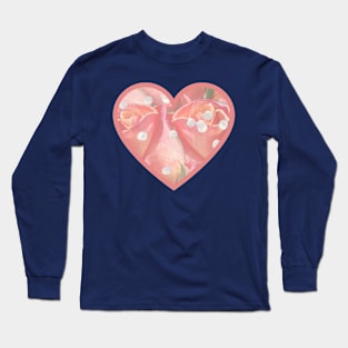 MOTHER'S DAY OR VALENTINES DAY HEART AND ROSES DESIGN GIFT IDEAS Long Sleeve T-Shirt